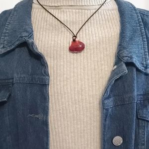 Glass Heart Necklace